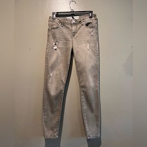 Olive skinny jeans